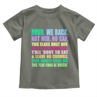 Funny Bruh We Back To School Toddler T Shirt Gen A Slang Happy First Day Of School - Wonder Print Shop