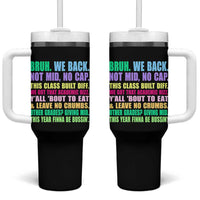 Funny Bruh We Back To School Tumbler With Handle Gen A Slang Happy First Day Of School - Wonder Print Shop