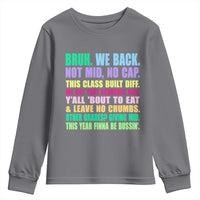 Funny Bruh We Back To School Youth Sweatshirt Gen A Slang Happy First Day Of School - Wonder Print Shop