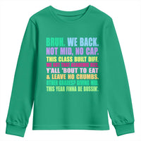 Funny Bruh We Back To School Youth Sweatshirt Gen A Slang Happy First Day Of School - Wonder Print Shop