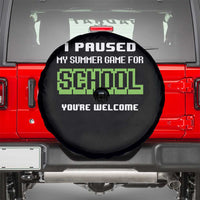 Funny Bruh Back To School Spare Tire Cover Here We Go Again Happy First Day Of School - Wonder Print Shop