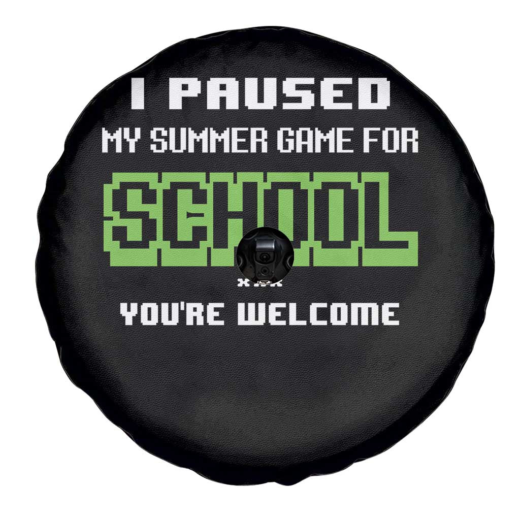 Funny Bruh Back To School Spare Tire Cover Here We Go Again Happy First Day Of School - Wonder Print Shop