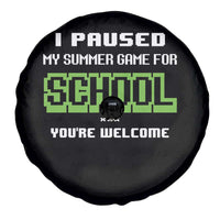 Funny Bruh Back To School Spare Tire Cover Here We Go Again Happy First Day Of School - Wonder Print Shop
