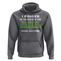 Funny Bruh Back To School Hoodie Here We Go Again Happy First Day Of School - Wonder Print Shop