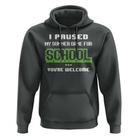 Funny Bruh Back To School Hoodie Here We Go Again Happy First Day Of School - Wonder Print Shop