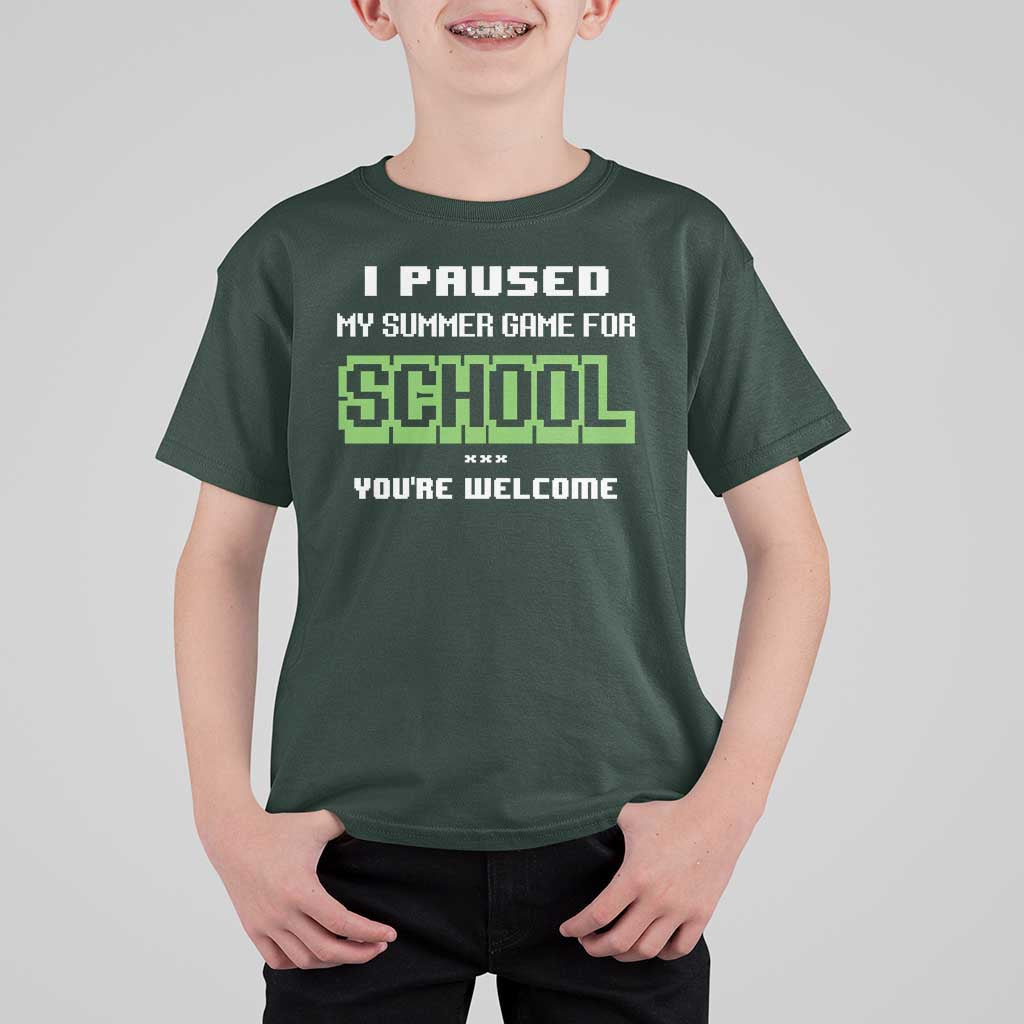 Funny Bruh Back To School T Shirt For Kid Here We Go Again Happy First Day Of School - Wonder Print Shop