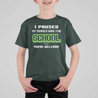 Funny Bruh Back To School T Shirt For Kid Here We Go Again Happy First Day Of School - Wonder Print Shop