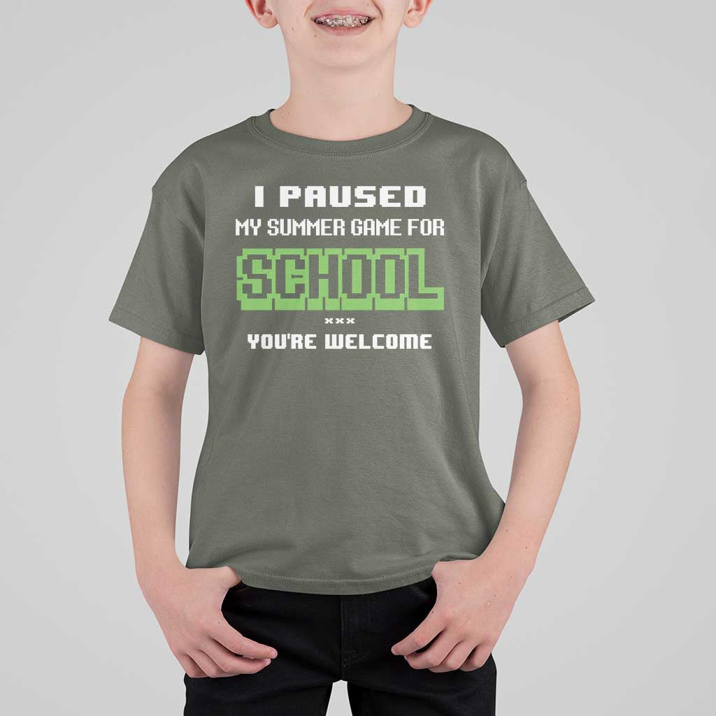 Funny Bruh Back To School T Shirt For Kid Here We Go Again Happy First Day Of School - Wonder Print Shop
