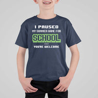 Funny Bruh Back To School T Shirt For Kid Here We Go Again Happy First Day Of School - Wonder Print Shop