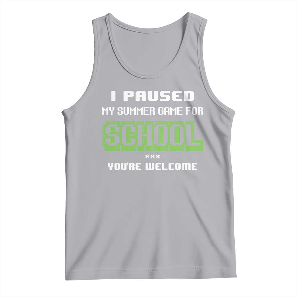 Funny Bruh Back To School Tank Top Here We Go Again Happy First Day Of School - Wonder Print Shop