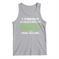 Funny Bruh Back To School Tank Top Here We Go Again Happy First Day Of School - Wonder Print Shop