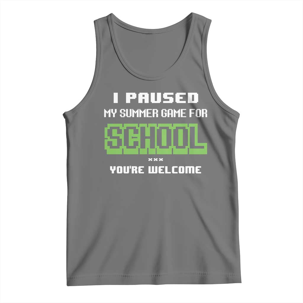 Funny Bruh Back To School Tank Top Here We Go Again Happy First Day Of School - Wonder Print Shop