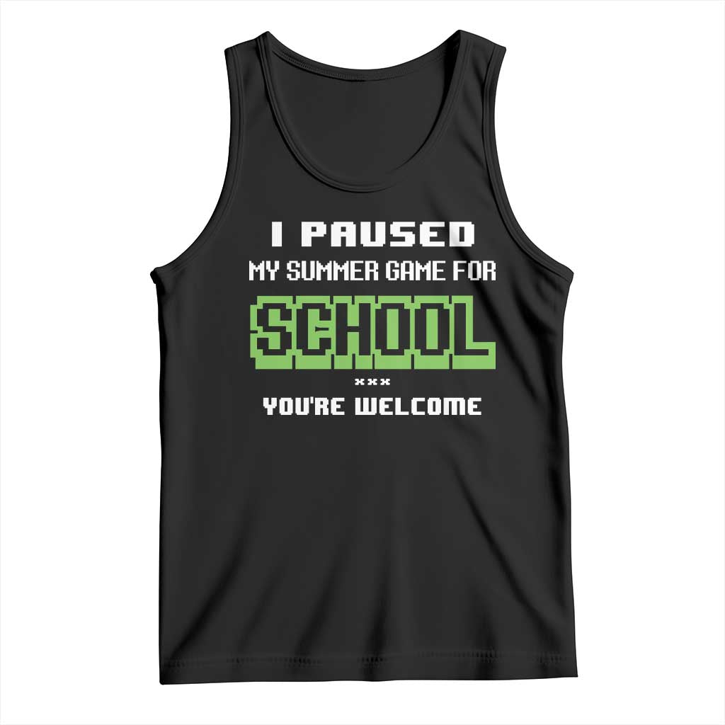 Funny Bruh Back To School Tank Top Here We Go Again Happy First Day Of School - Wonder Print Shop