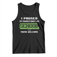 Funny Bruh Back To School Tank Top Here We Go Again Happy First Day Of School - Wonder Print Shop