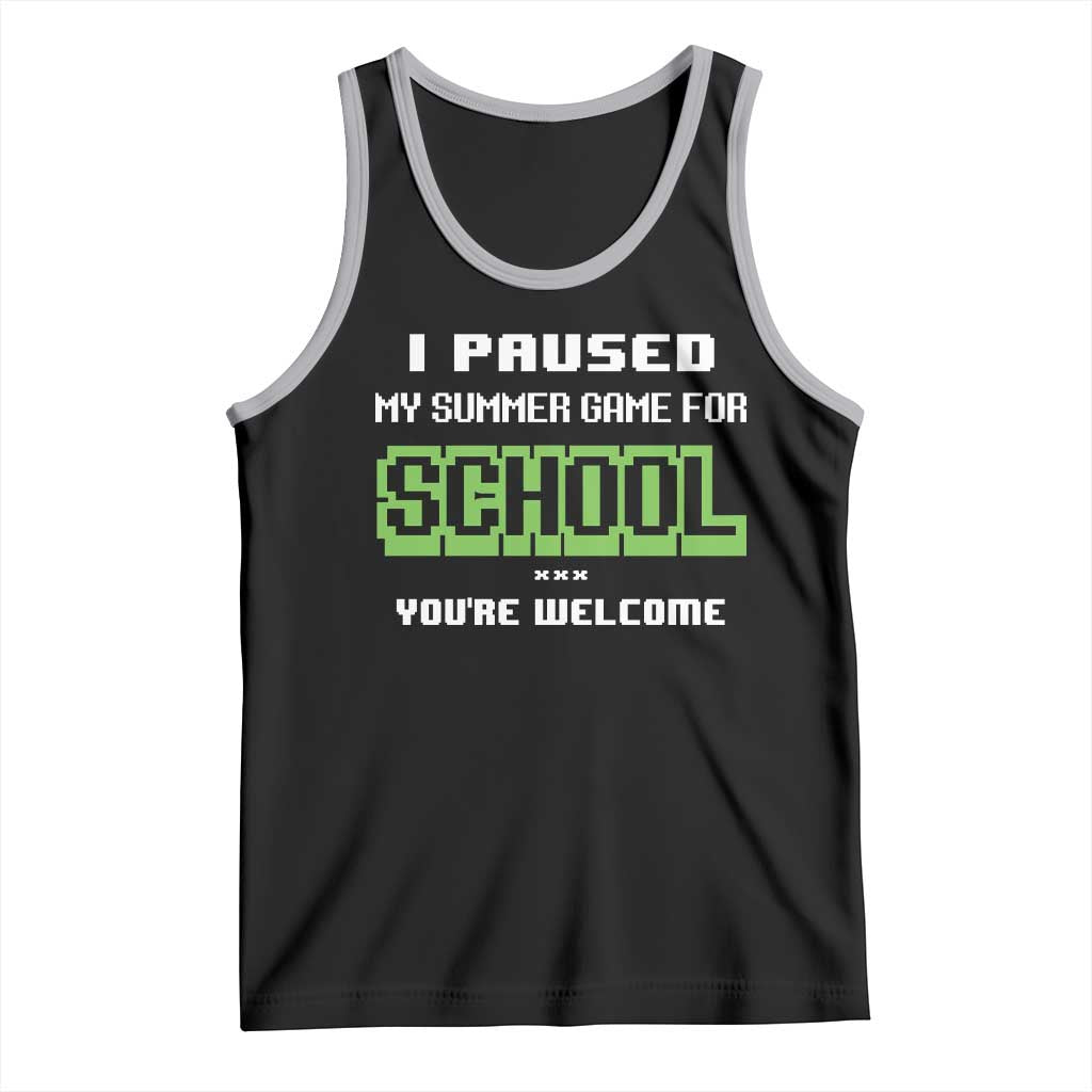 Funny Bruh Back To School Tank Top Here We Go Again Happy First Day Of School - Wonder Print Shop