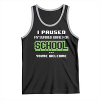 Funny Bruh Back To School Tank Top Here We Go Again Happy First Day Of School - Wonder Print Shop
