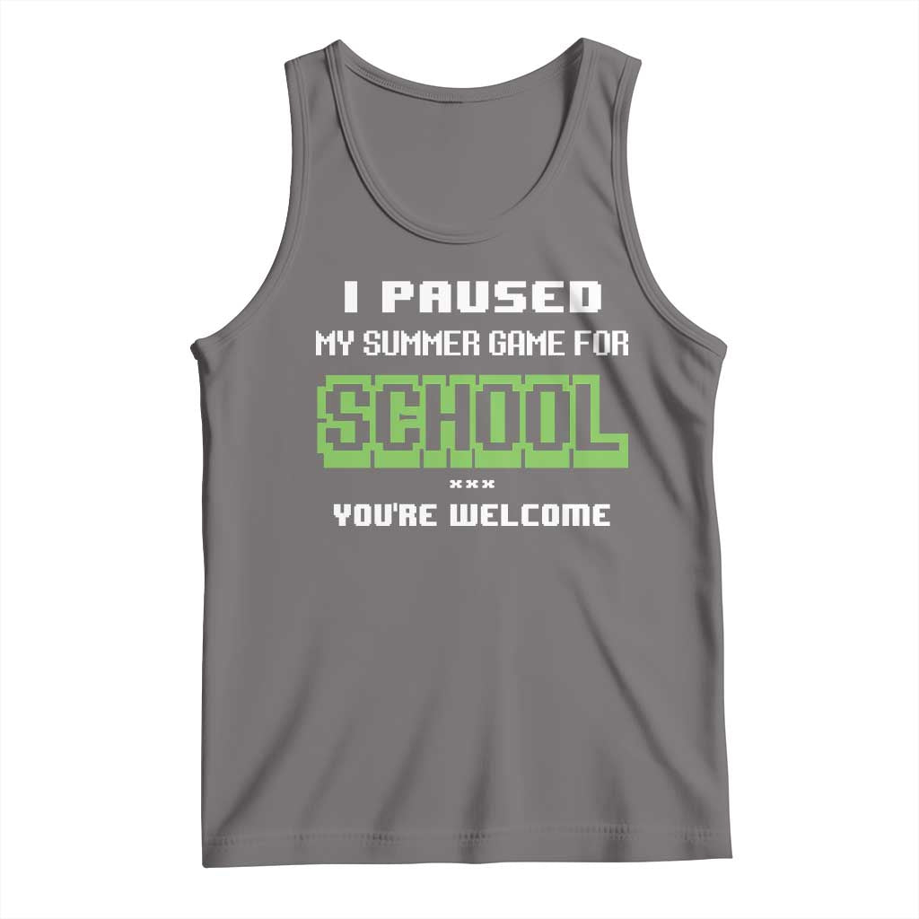Funny Bruh Back To School Tank Top Here We Go Again Happy First Day Of School - Wonder Print Shop