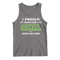 Funny Bruh Back To School Tank Top Here We Go Again Happy First Day Of School - Wonder Print Shop