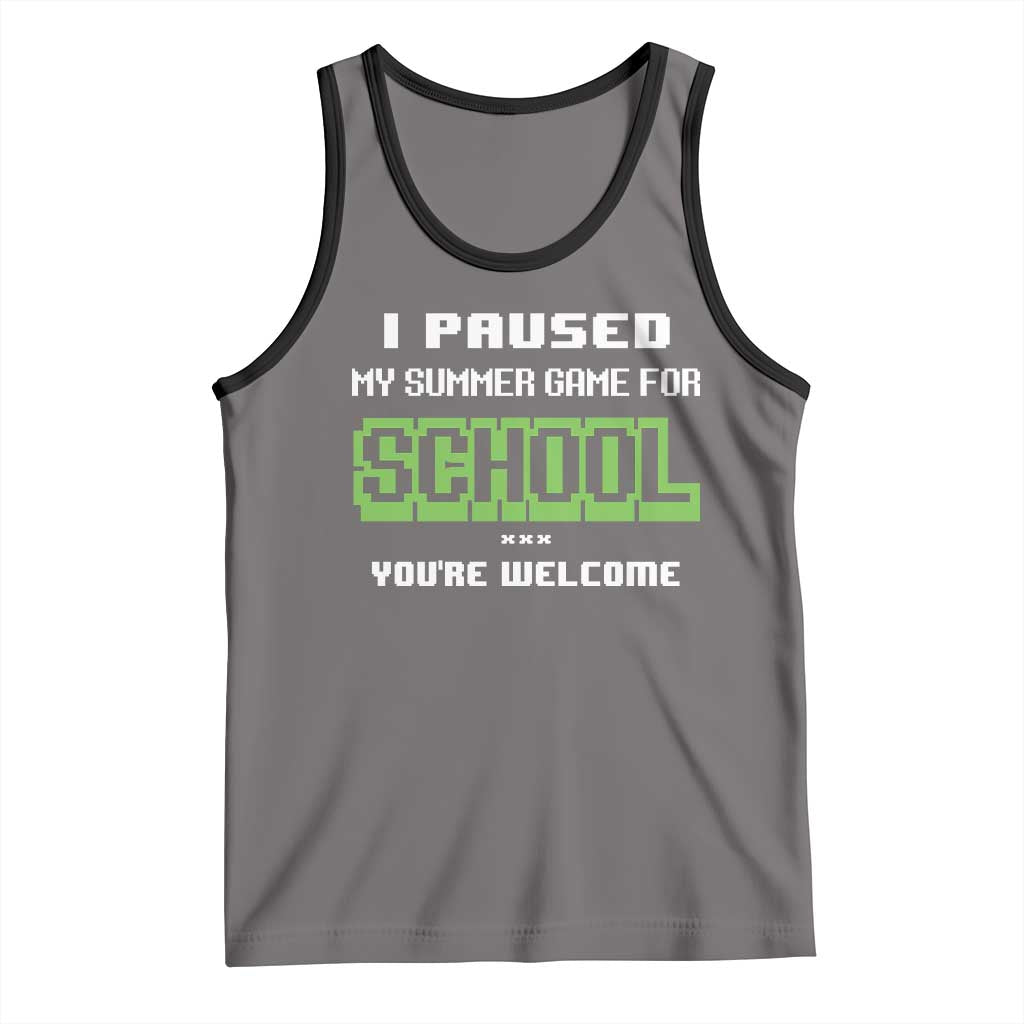 Funny Bruh Back To School Tank Top Here We Go Again Happy First Day Of School - Wonder Print Shop
