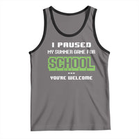 Funny Bruh Back To School Tank Top Here We Go Again Happy First Day Of School - Wonder Print Shop