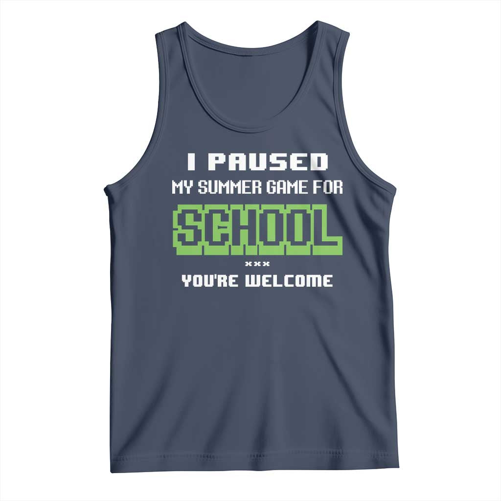 Funny Bruh Back To School Tank Top Here We Go Again Happy First Day Of School - Wonder Print Shop