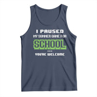 Funny Bruh Back To School Tank Top Here We Go Again Happy First Day Of School - Wonder Print Shop