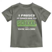 Funny Bruh Back To School Toddler T Shirt Here We Go Again Happy First Day Of School - Wonder Print Shop