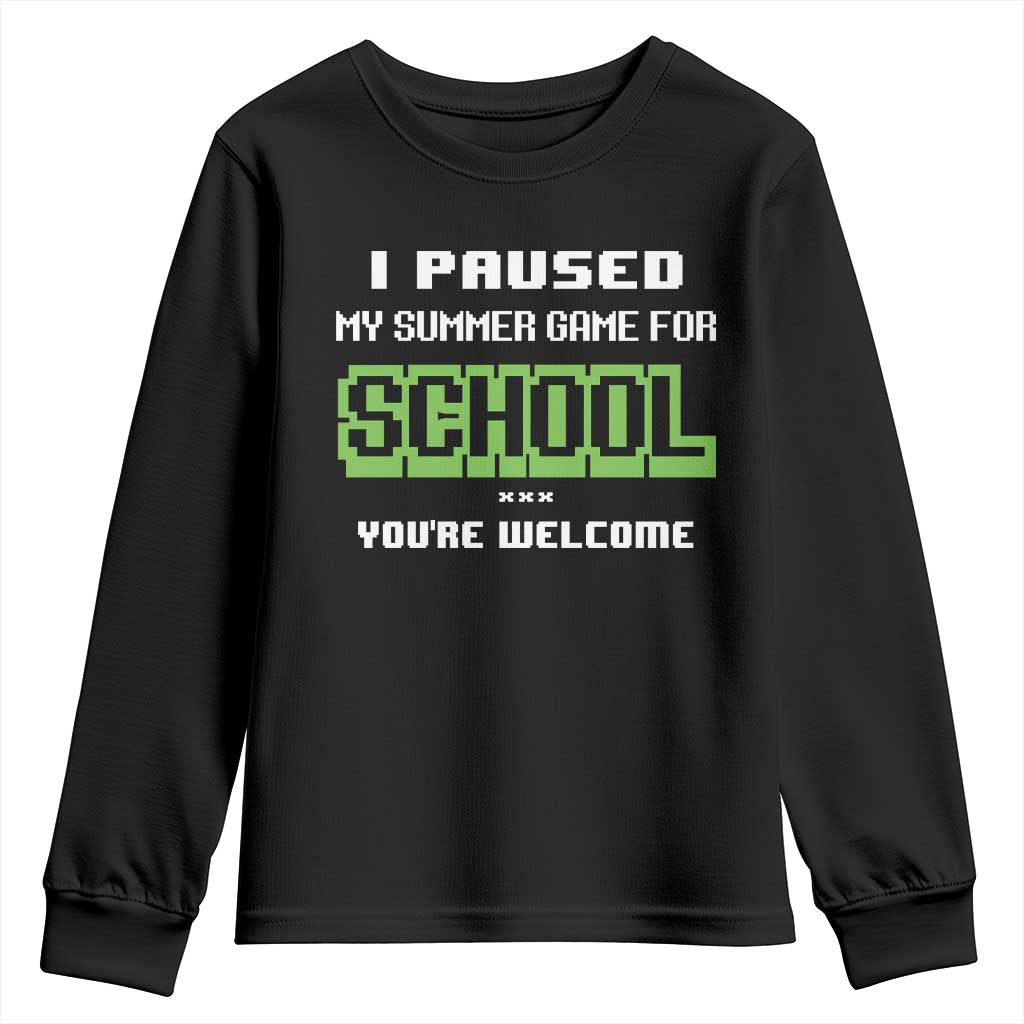 Funny Bruh Back To School Youth Sweatshirt Here We Go Again Happy First Day Of School - Wonder Print Shop