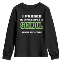Funny Bruh Back To School Youth Sweatshirt Here We Go Again Happy First Day Of School - Wonder Print Shop