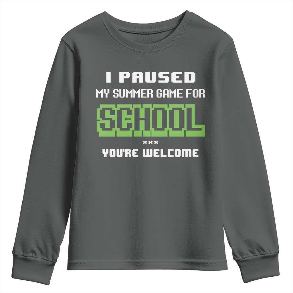 Funny Bruh Back To School Youth Sweatshirt Here We Go Again Happy First Day Of School - Wonder Print Shop