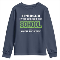 Funny Bruh Back To School Youth Sweatshirt Here We Go Again Happy First Day Of School - Wonder Print Shop