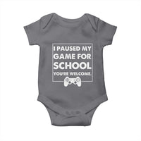Funny Gamer Back to School Baby Onesie Funny Boys Video Gaming - Wonder Print Shop