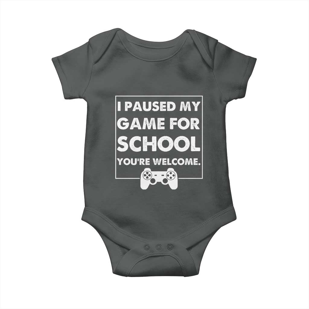 Funny Gamer Back to School Baby Onesie Funny Boys Video Gaming - Wonder Print Shop