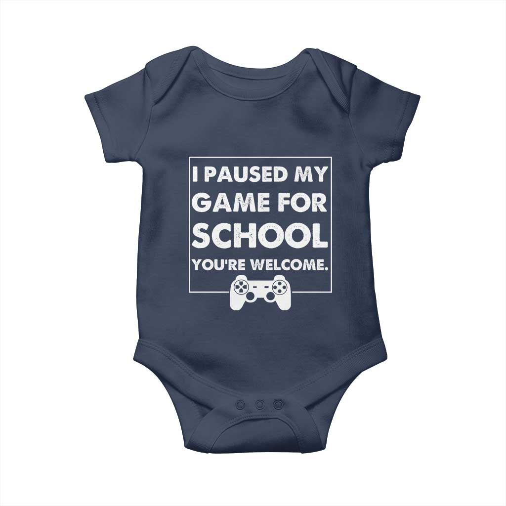 Funny Gamer Back to School Baby Onesie Funny Boys Video Gaming - Wonder Print Shop