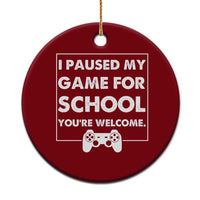 Funny Gamer Back to School Ceramic Ornament Funny Boys Video Gaming - Wonder Print Shop