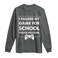 Funny Gamer Back to School Long Sleeve Shirt Funny Boys Video Gaming - Wonder Print Shop