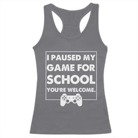 Funny Gamer Back to School Racerback Tank Top Funny Boys Video Gaming - Wonder Print Shop