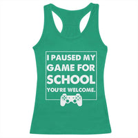 Funny Gamer Back to School Racerback Tank Top Funny Boys Video Gaming - Wonder Print Shop
