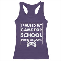 Funny Gamer Back to School Racerback Tank Top Funny Boys Video Gaming - Wonder Print Shop