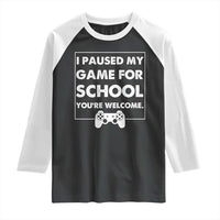 Funny Gamer Back to School Raglan Shirt Funny Boys Video Gaming - Wonder Print Shop