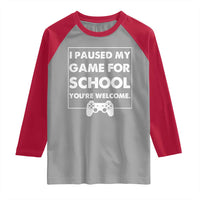 Funny Gamer Back to School Raglan Shirt Funny Boys Video Gaming - Wonder Print Shop