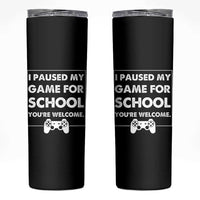Funny Gamer Back to School Skinny Tumbler Funny Boys Video Gaming - Wonder Print Shop