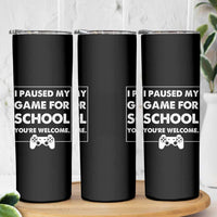 Funny Gamer Back to School Skinny Tumbler Funny Boys Video Gaming - Wonder Print Shop