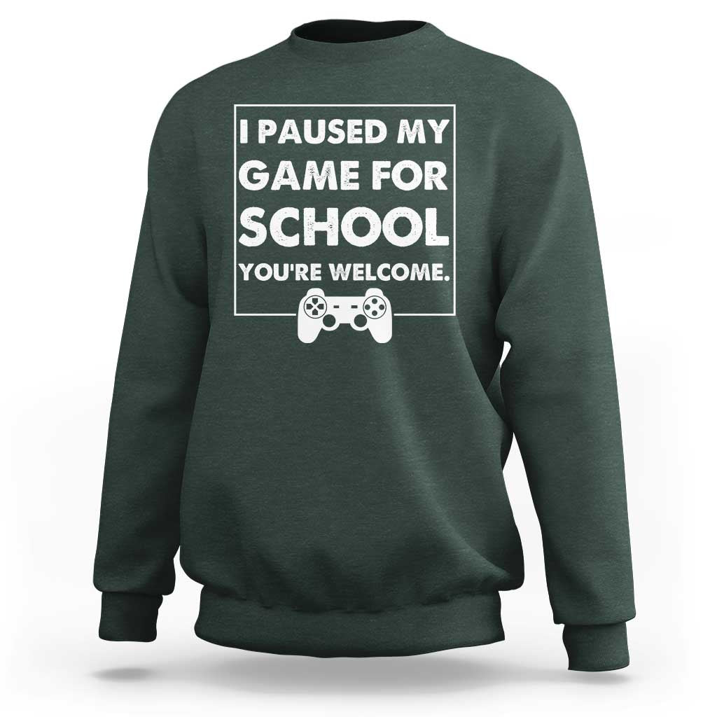 Funny Gamer Back to School Sweatshirt Funny Boys Video Gaming - Wonder Print Shop