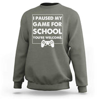 Funny Gamer Back to School Sweatshirt Funny Boys Video Gaming - Wonder Print Shop