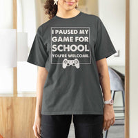Funny Gamer Back to School T Shirt For Women Funny Boys Video Gaming - Wonder Print Shop