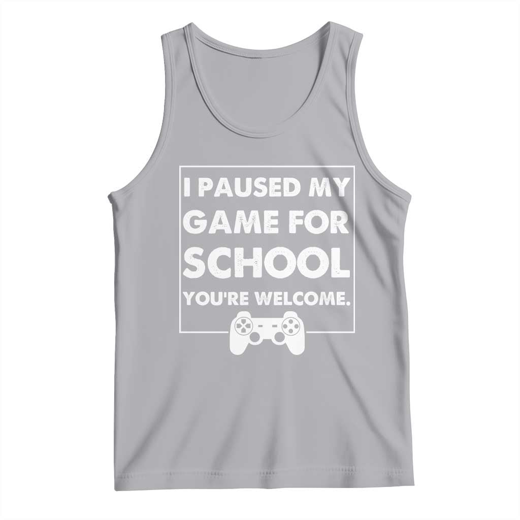 Funny Gamer Back to School Tank Top Funny Boys Video Gaming - Wonder Print Shop