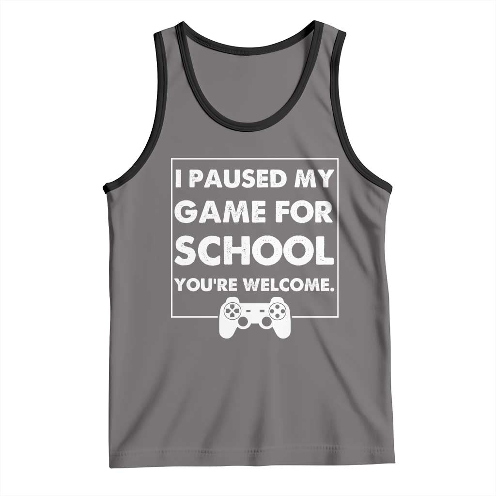 Funny Gamer Back to School Tank Top Funny Boys Video Gaming - Wonder Print Shop