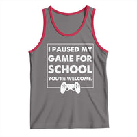 Funny Gamer Back to School Tank Top Funny Boys Video Gaming - Wonder Print Shop