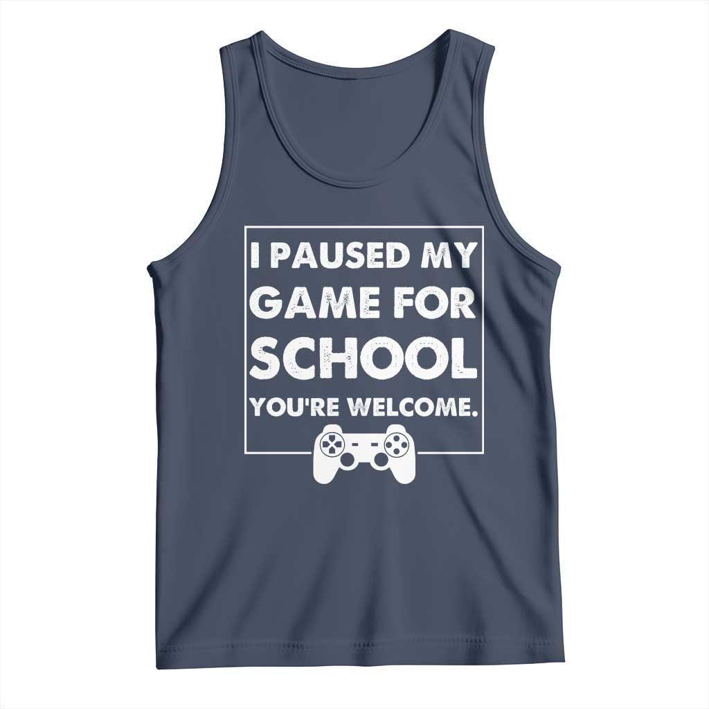 Funny Gamer Back to School Tank Top Funny Boys Video Gaming - Wonder Print Shop